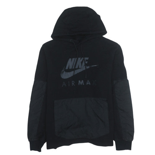 Nike Men’s Black XL Pullover Air Max Hoodie with Logo Design