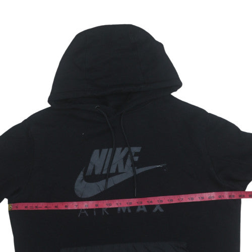 Nike Men’s Black XL Pullover Air Max Hoodie with Logo Design