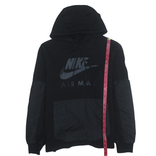 Nike Men’s Black XL Pullover Air Max Hoodie with Logo Design