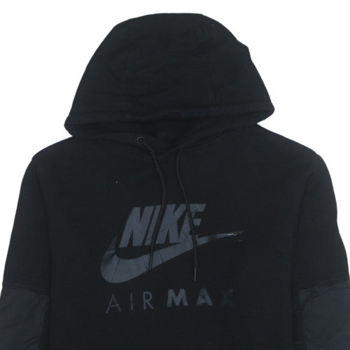 Nike Men’s Black XL Pullover Air Max Hoodie with Logo Design