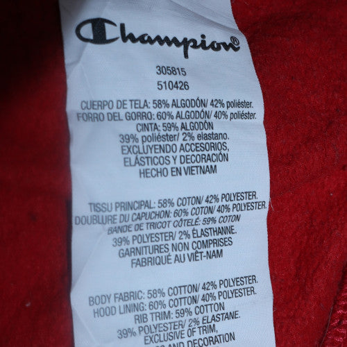 Champion Boys Navy Red Full Zip Hoodie Size 13-14 Years Cotton Blend