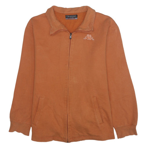 Kappa Men's Brown Full Zip Fleece Sweatshirt Size M Regular