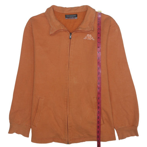 Kappa Men's Brown Full Zip Fleece Sweatshirt Size M Regular