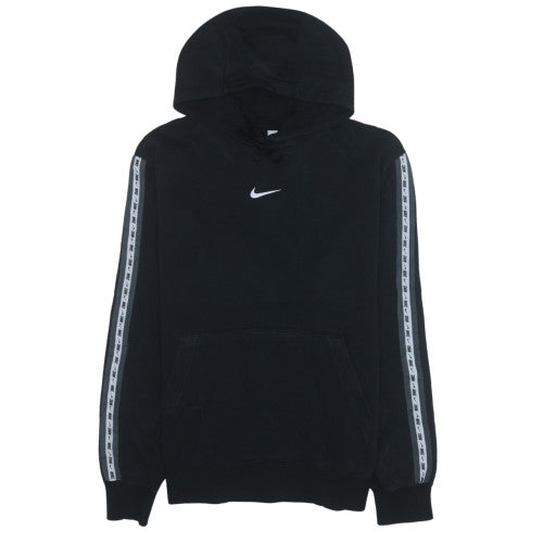 Nike Men's Black Pullover Hoodie L Logo Sports Fleece Sweatshirt