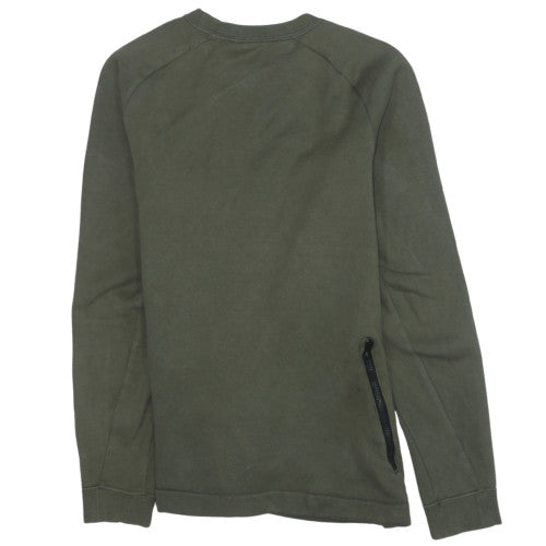 Nike Men's Green Regular Fit Crew Neck Sweatshirt Size S