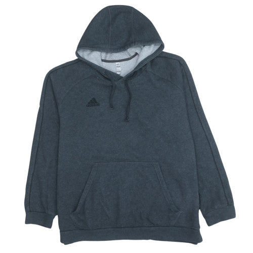 Adidas Men's Grey 2XL Pullover Hoodie Fleece Sweatshirt