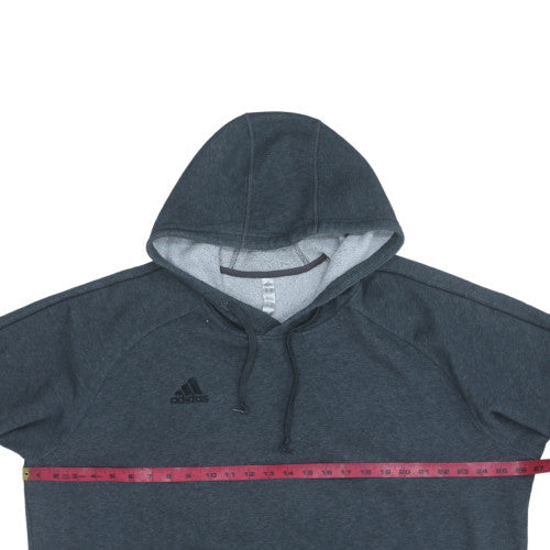 Adidas Men's Grey 2XL Pullover Hoodie Fleece Sweatshirt
