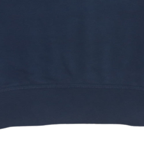 Adidas Men Blue Crew Neck Pullover Sweatshirt Medium Sports Style