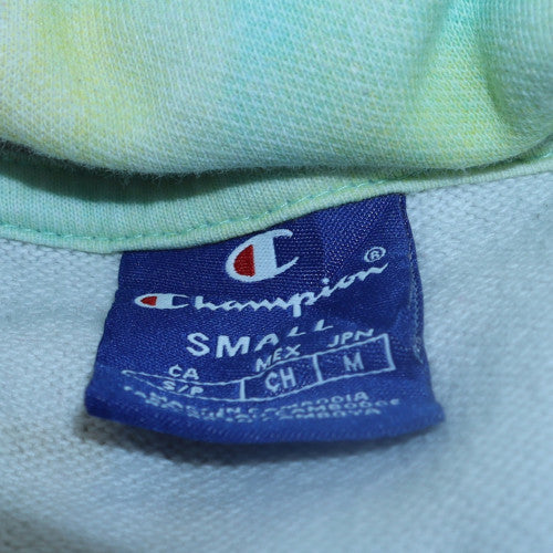 Champion Women's Multicoloured Tie Dye Hoodie Small Pullover Cotton Blend