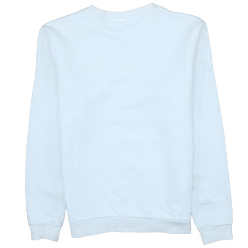 Fila Mens White XS Crew Neck Pullover Sweatshirt Cotton Blend