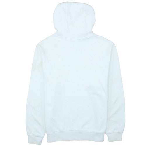 Nike Men's White Pullover Hoodie Small Fleece Logo Sportswear
