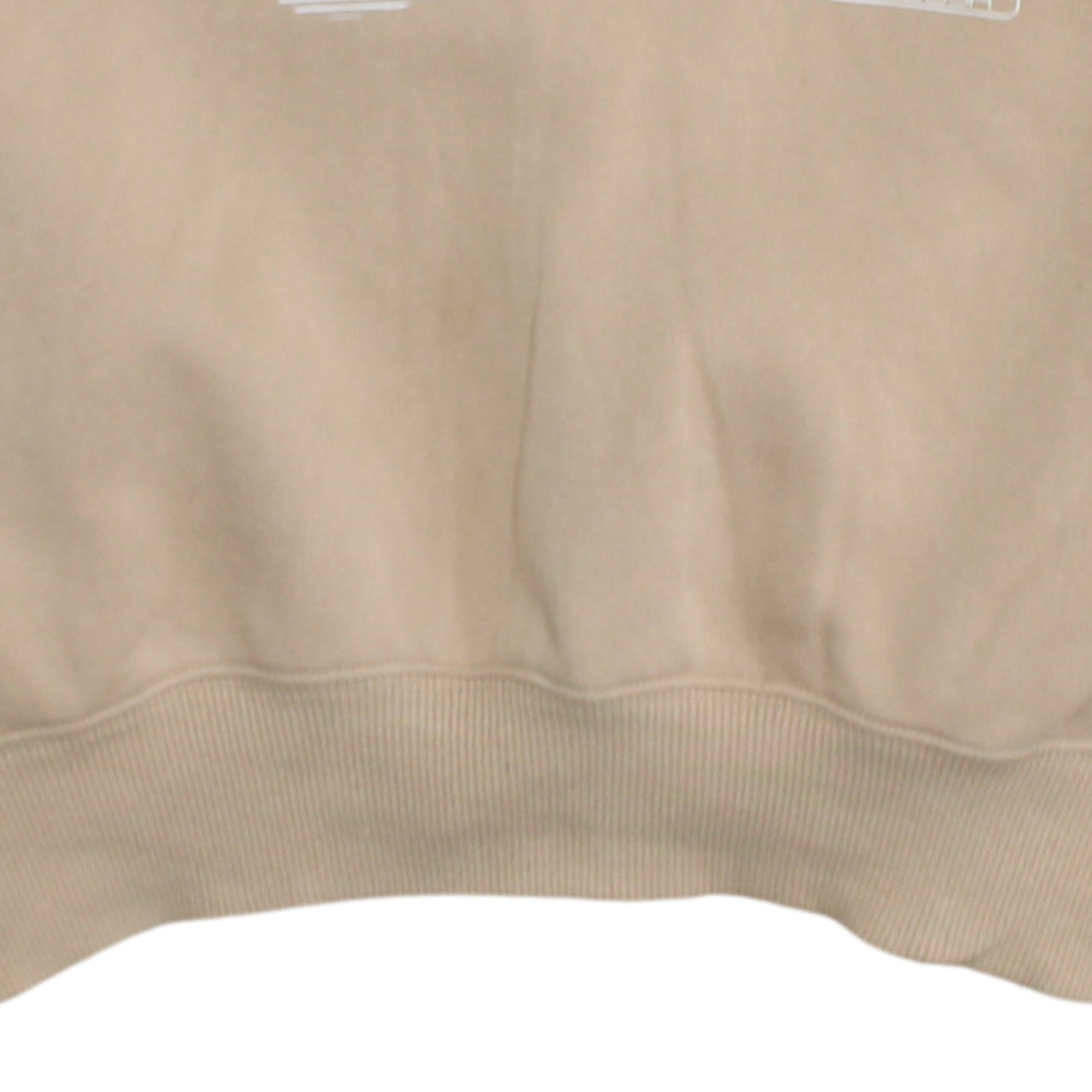 Nike Womens Beige Hoodie Medium Cropped Pullover Drawstring Logo