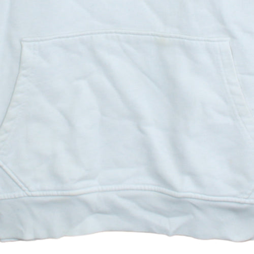 Levi's Men's White Pullover Hoodie M Relaxed Fit Logo Fleece