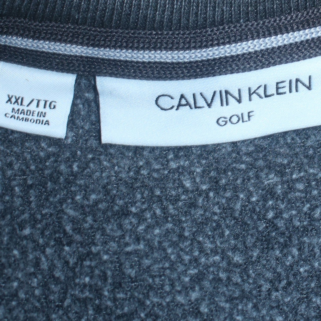 Calvin Klein Men’s Grey Pullover Sweatshirt 2XL Golf Crew Neck