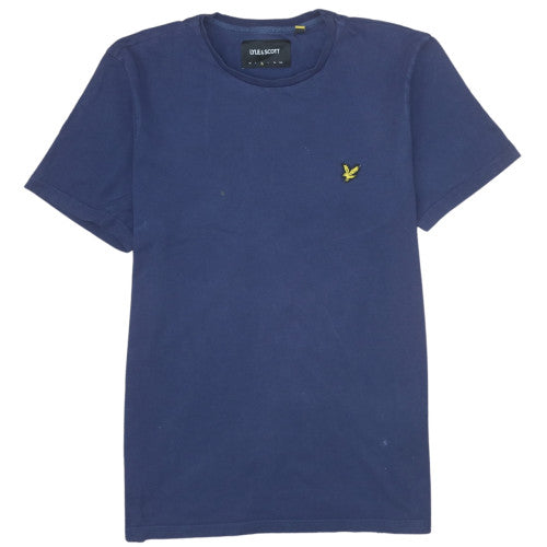 Lyle & Scott Men's Blue Cotton Crew Neck Short Sleeve T-Shirt Size M