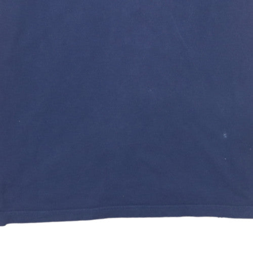 Lyle & Scott Men's Blue Cotton Crew Neck Short Sleeve T-Shirt Size M