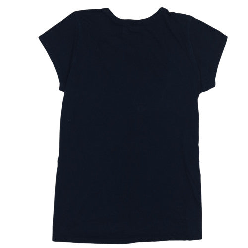 G-Star Raw Womens Blue XL Basic Crew Neck Cotton T-Shirt
