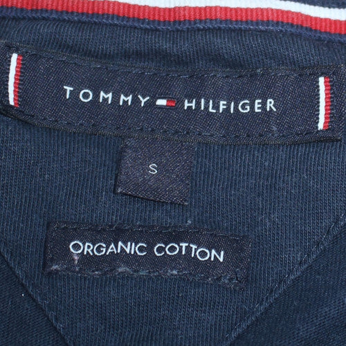 Tommy Hilfiger Men's Navy Blue Small Cotton Graphic T-Shirt