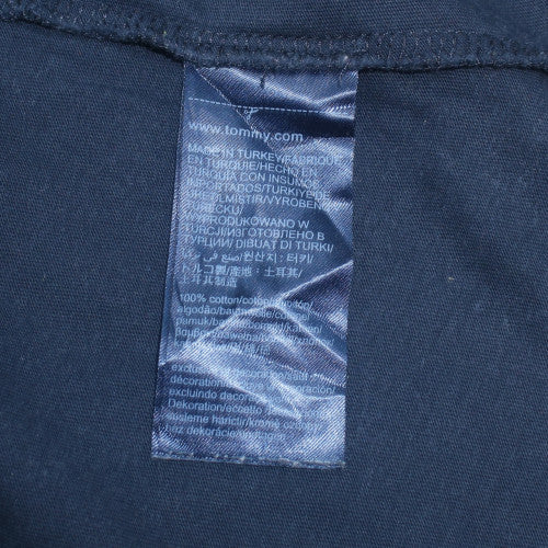 Tommy Hilfiger Men's Navy Blue Small Cotton Graphic T-Shirt