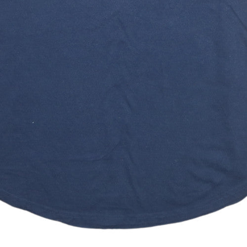 Abercrombie & Fitch Men's Blue Colourblock Crew Neck T-Shirt Size M