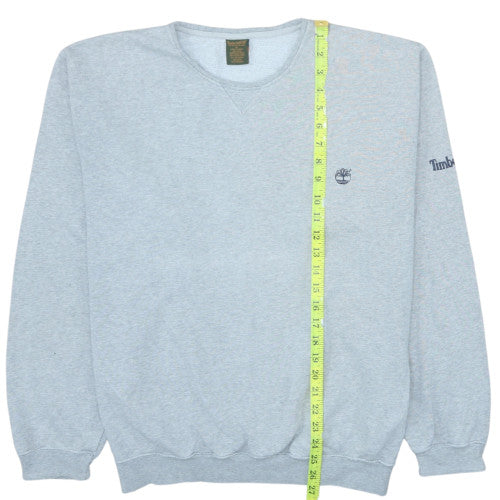 Timberland Men's Grey Pullover Sweatshirt M Regular Fit Outdoor Logo