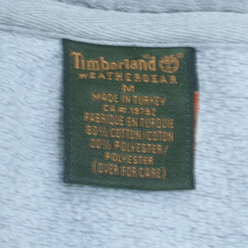 Timberland Men's Grey Pullover Sweatshirt M Regular Fit Outdoor Logo