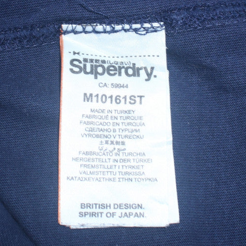 Superdry Men's Blue Black Label Edition T-Shirt Large Classic Style