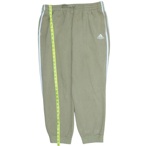 Adidas Men's Green XL Jogger Sweatpants with Drawstring Waist