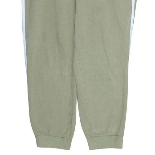Adidas Men's Green XL Jogger Sweatpants with Drawstring Waist