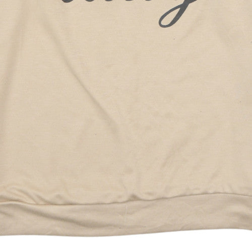 Style Plus Women Beige Pullover Sweatshirt Boss Lady XXL