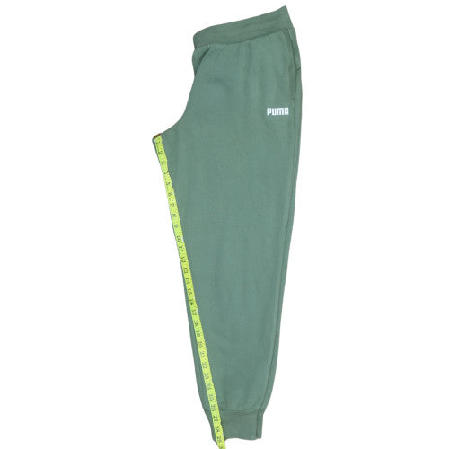 Puma Men's Green Jogger Sweatpants Size L Cotton Blend