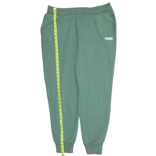 Puma Men's Green Jogger Sweatpants Size L Cotton Blend
