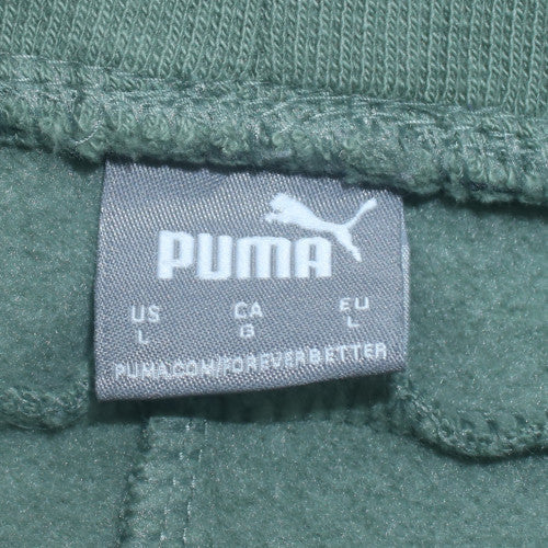 Puma Men's Green Jogger Sweatpants Size L Cotton Blend