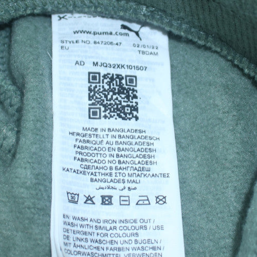 Puma Men's Green Jogger Sweatpants Size L Cotton Blend