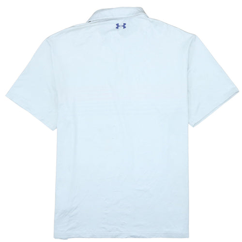 Under Armour Men's White 2XL Playoff Polo Shirt Golf Striped