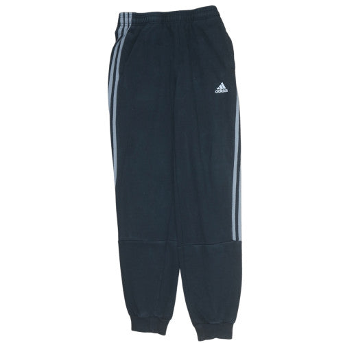 Adidas Boys Black Jogger Trousers 14 Years Fleece Activewear Pants