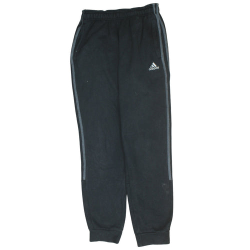 Adidas Men’s Black Jogger Trousers Size S Regular Fit Cotton Blend
