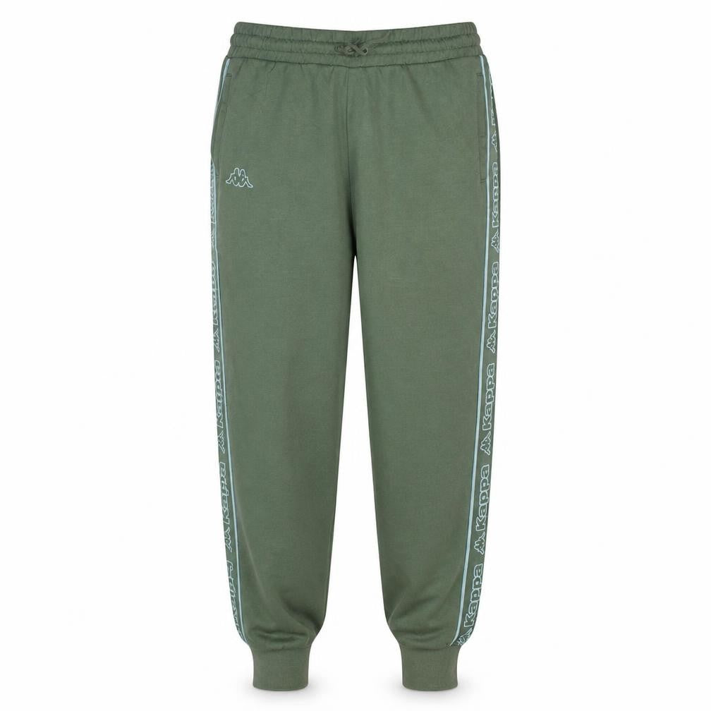 Kappa Men’s Green Jogger Trousers XL Logo Tape Casual Wear