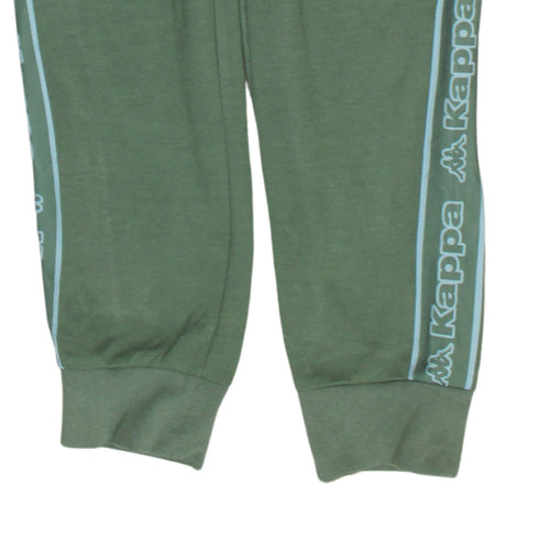 Kappa Men’s Green Jogger Trousers XL Logo Tape Casual Wear