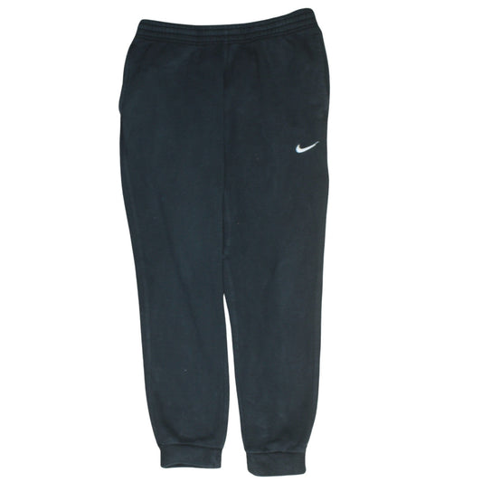 Nike Men's Black Fleece Sweatpants L Regular Fit Tapered