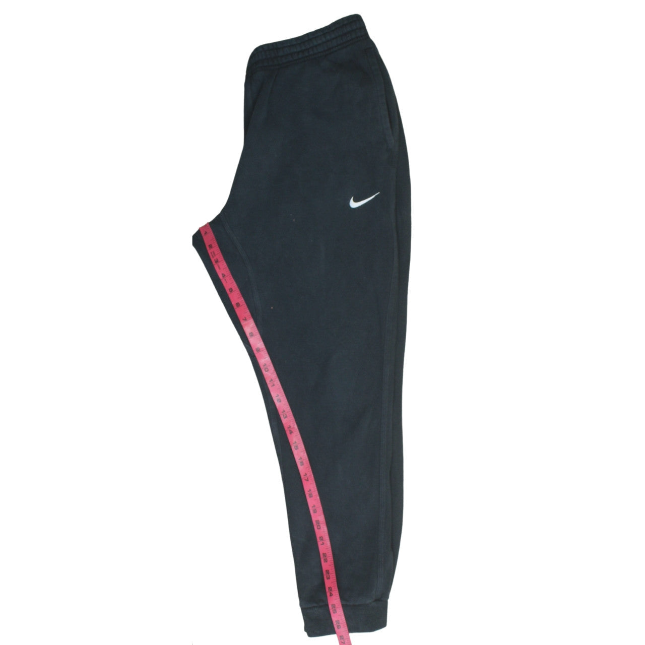 Nike Men's Black Fleece Sweatpants L Regular Fit Tapered
