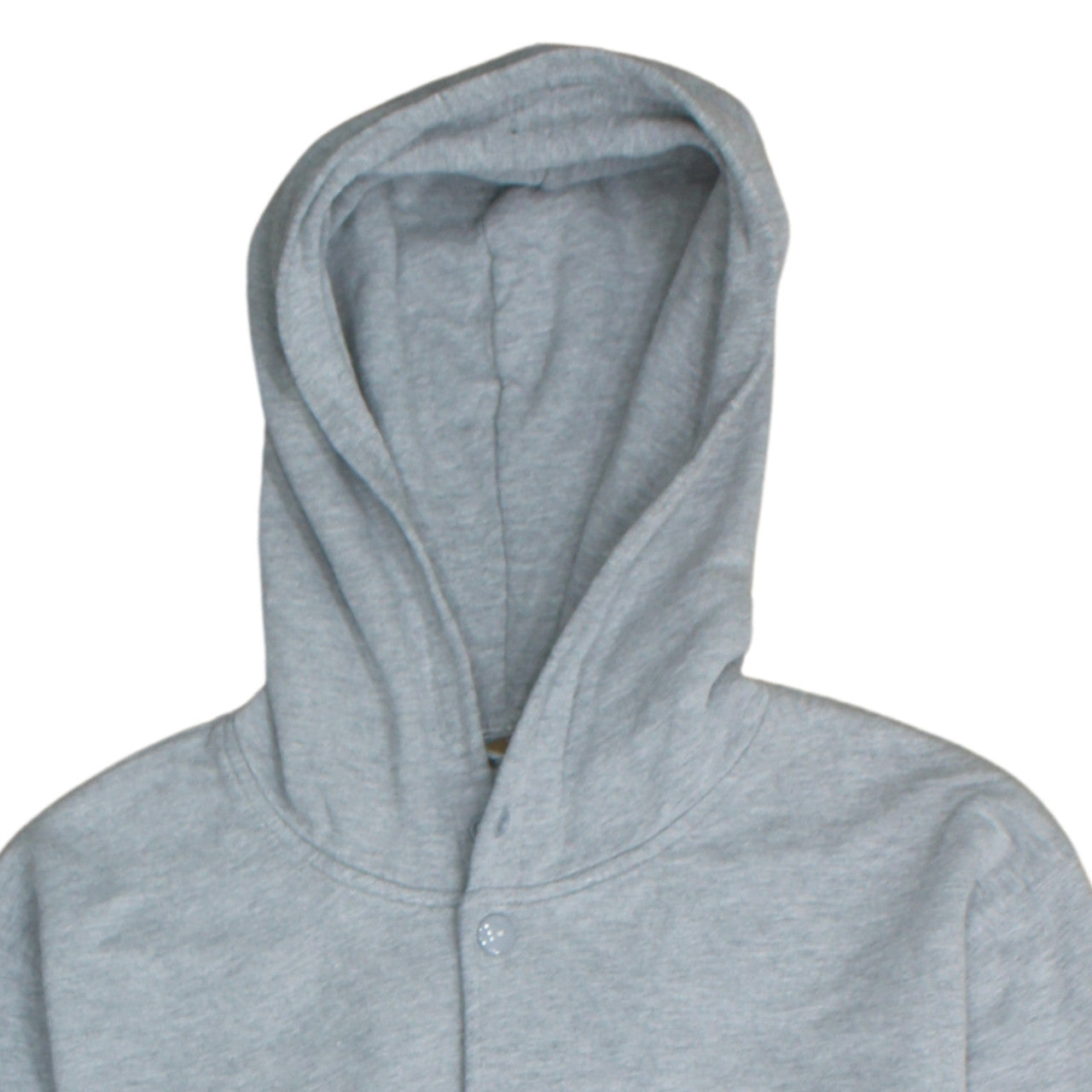 Carhartt Men's Grey Snap Button Hooded Fleece Jacket M