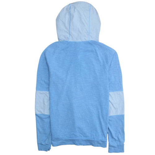 Nike Men's Blue Full Zip Hoodie Small Lightweight Cotton