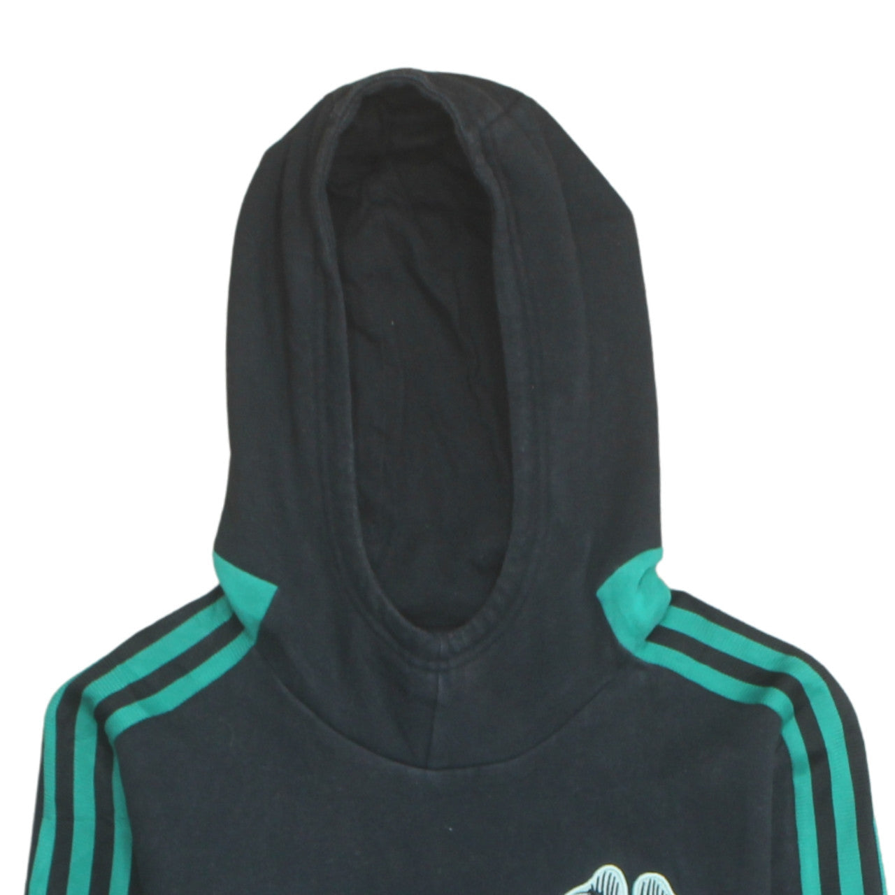 Adidas Boys Black Pullover Hoodie 13-14 Years Football Sportswear