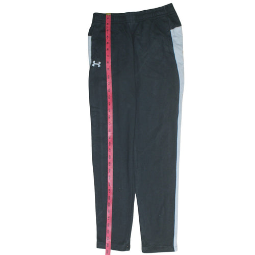 Under Armour Boys Black Jogger Sweatpants YL Loose Fit Elastic Waist Activewear