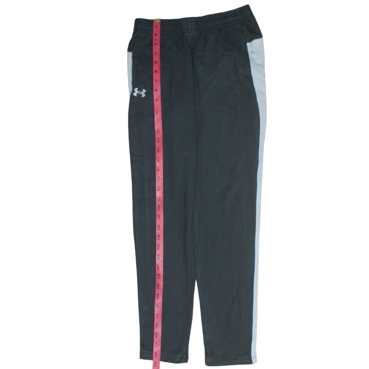 Under Armour Boys Black Jogger Sweatpants YL Loose Fit Elastic Waist Activewear