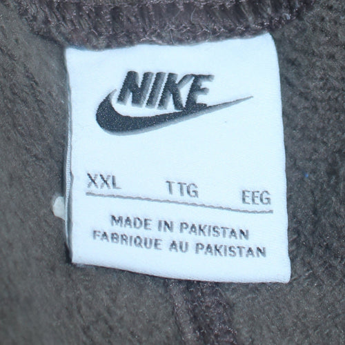 Nike Men’s Grey 2XL Jogger Trousers Fleece Tapered Fit