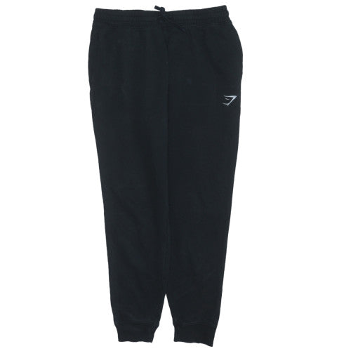 Gymshark Men's Black Regular Fit Jogger Trousers M