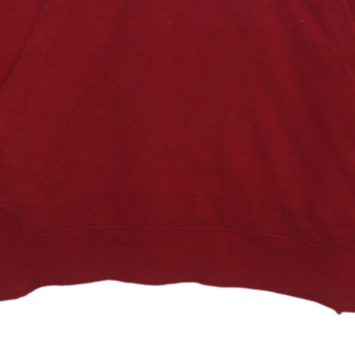Levi's Boys Red Pullover Hoodie 14 Years Logo Fleece Sweatshirt