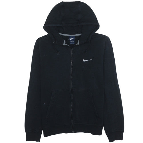 Nike Men's Black Full Zip Hoodie Size M Sports Fleece Sweatshirt